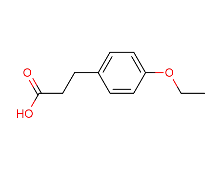 Molecular Structure of 4919-34-0 (3-(4-ETHOXYPHENYL)PROPIONIC ACID)