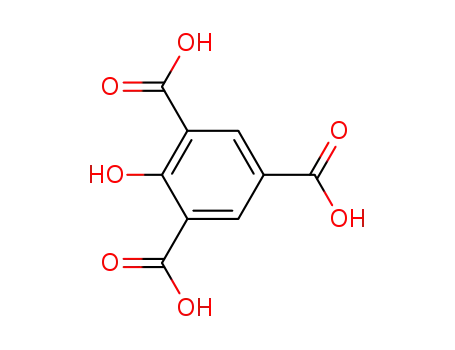 Molecular Structure of 609-98-3 (1-Hydroxybenzene-2,4,6-tricarboxylic acid)