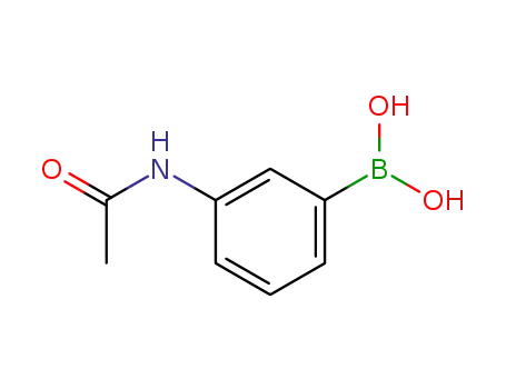 Molecular Structure of 78887-39-5 (3-Acetamidophenylboronic acid)