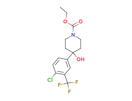 21928-40-5,Ethyl 4-(4-chloro-3-(trifluoromethyl)phenyl)-4-hydroxypiperidine-1-carboxylate,1-Piperidinecarboxylicacid, 4-(4-chloro-a,a,a-trifluoro-m-tolyl)-4-hydroxy-, ethyl ester (8CI);ethyl 4-(4-chloro-3-(trifluoromethyl)phenyl)-4-hydroxypiperidine-1- carboxylate;