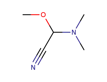 Molecular Structure of 4637-22-3 (Acetonitrile, (dimethylamino)methoxy-)