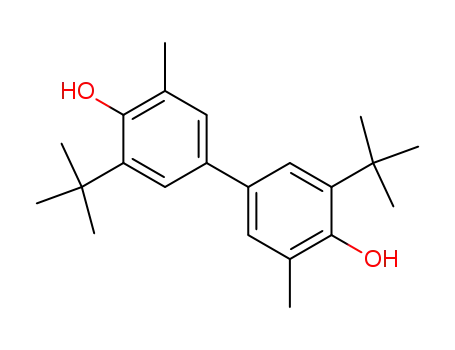 Molecular Structure of 3432-00-6 (3,3-ditert-butyl-5,5-dimethyl[1,1-biphenyl]-4,4-diol)