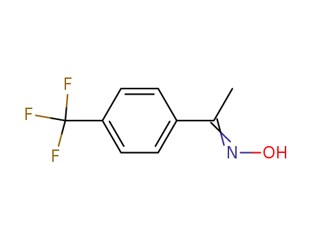 Molecular Structure of 15996-83-5 ((1Z)-1-[4-(trifluoromethyl)phenyl]ethanone oxime)