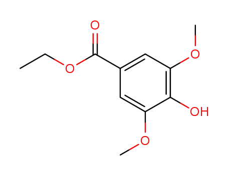 Molecular Structure of 3943-80-4 (ethyl 4-hydroxy-3,5-dimethoxy-benzoate)