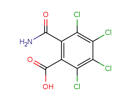 2-Carbamoyl-3,4,5,6-tetrachlorobenzoic acid