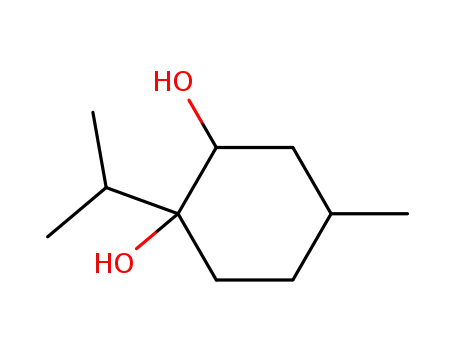 Molecular Structure of 4053-64-9 (1,2-Cyclohexanediol, 4-methyl-1-(1-methylethyl)-)