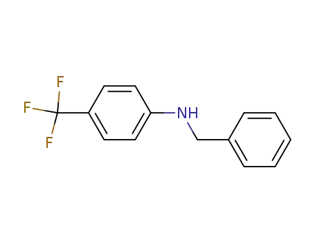 Molecular Structure of 405-81-2 (Benzenemethanamine, N-[4-(trifluoromethyl)phenyl]-)