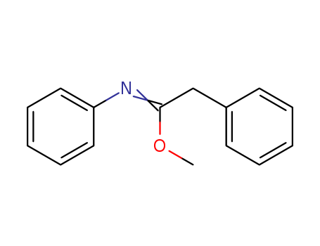 Molecular Structure of 19813-45-7 (Benzeneethanimidic acid, N-phenyl-, methyl ester)