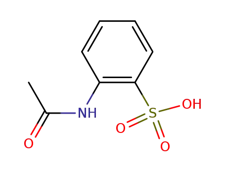 Molecular Structure of 69943-38-0 (Benzenesulfonic acid, 2-(acetylamino)-)