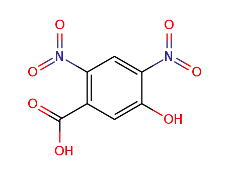 Molecular Structure of 54797-73-8 (Benzoic acid, 5-hydroxy-2,4-dinitro-)