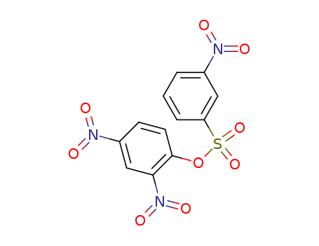 Molecular Structure of 156839-99-5 (Benzenesulfonic acid, 3-nitro-, 2,4-dinitrophenyl ester)