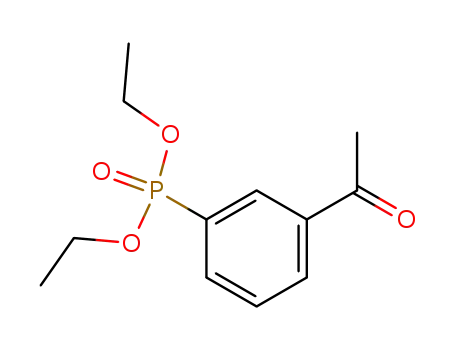 Molecular Structure of 106052-24-8 ((3-ACETYL-PHENYL)-PHOSPHONIC ACID DIETHYL ESTER)