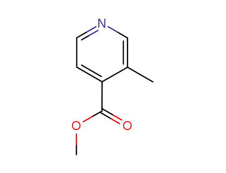 Molecular Structure of 116985-92-3 (METHYL 3-METHYL-4-PYRIDINECARBOXYLATE)
