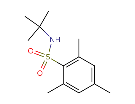 Molecular Structure of 161452-12-6 (N-tert-Butyl-2,4,6-triMethylbenzenesulfonaMide, 97%)