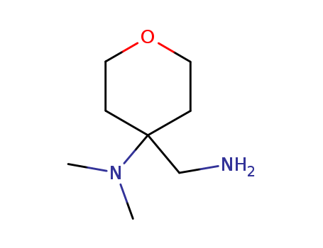 4-(aminomethyl)-N,N-dimethyltetrahydro-2H-pyran-4-amine