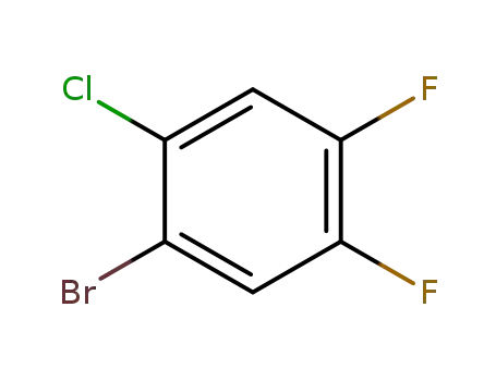 Molecular Structure of 59447-06-2 (1-BROMO-2-CHLORO-4,5-DIFLUOROBENZENE)