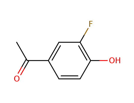 Molecular Structure of 403-14-5 (3'-Fluoro-4'-hydroxyacetophenone)