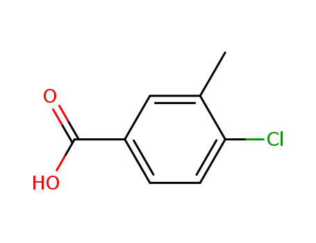 Molecular Structure of 7697-29-2 (4-Chloro-3-methylbenzoic acid)