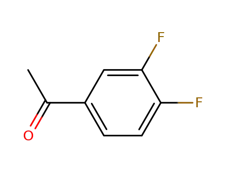 Molecular Structure of 369-33-5 (3',4'-Difluoroacetophenone)