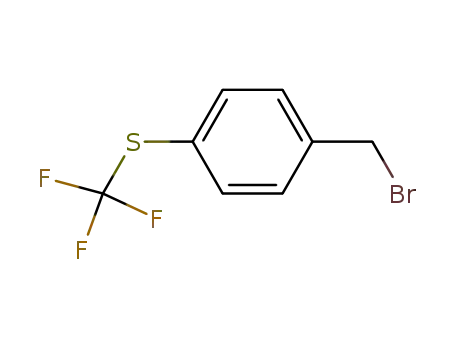 Molecular Structure of 21101-63-3 (4-(TRIFLUOROMETHYLTHIO)BENZYL BROMIDE)