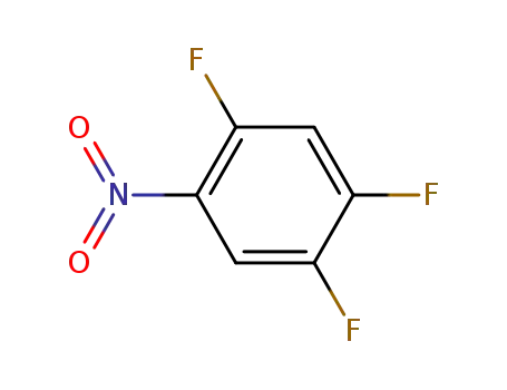 Molecular Structure of 2105-61-5 (1,2,4-Trifluoro-5-nitrobenzene)