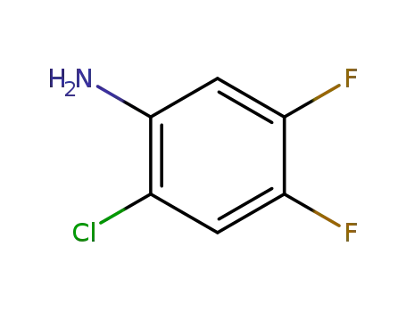 Molecular Structure of 2613-32-3 (2-CHLORO-4,5-DIFLUOROANILINE)