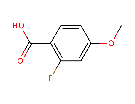 Molecular Structure of 394-42-3 (2-Fluoro-4-methoxybenzoic acid)