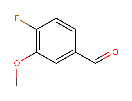 Molecular Structure of 128495-46-5 (4-FLUORO-3-METHOXYBENZALDEHYDE)