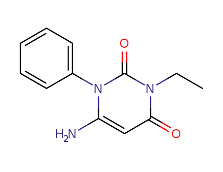 2,4(1H,3H)-Pyrimidinedione, 6-amino-3-ethyl-1-phenyl-