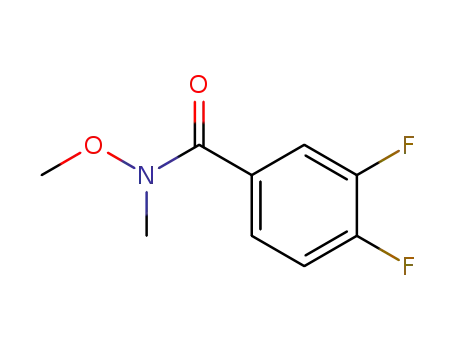 Molecular Structure of 188345-25-7 (3,4-DIFLUORO-N-METHOXY-N-METHYLBENZAMIDE)