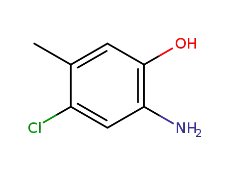 Molecular Structure of 53524-27-9 (2-AMINO-4-CHLORO-5-METHYL PHENOL)