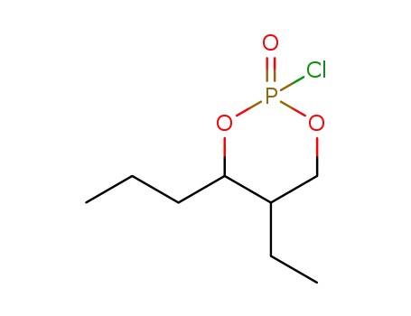 Molecular Structure of 10140-93-9 (2-Chloro-5-ethyl-4-propyl-1,3,2-dioxaphosphorinane 2-oxide)