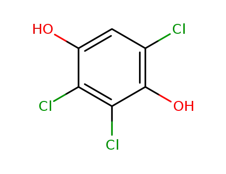 Molecular Structure of 608-94-6 (2,3,6-Trichlorohydroquinone)