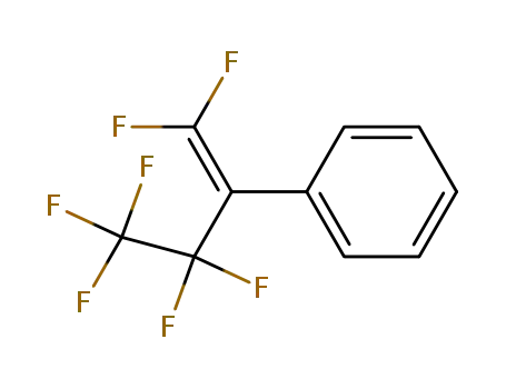Molecular Structure of 5300-25-4 (Benzene, [1-(difluoromethylene)-2,2,3,3,3-pentafluoropropyl]-)