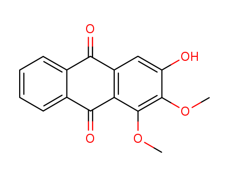 9,10-Anthracenedione, 3-hydroxy-1,2-dimethoxy-(10383-62-7)