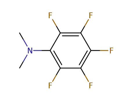 Molecular Structure of 1801-14-5 (N,N-Dimethyl-2,3,4,5,6-pentafluoroaniline)