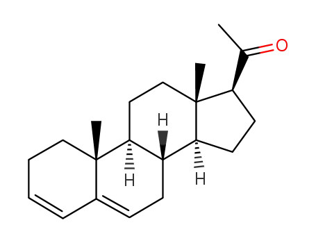 Molecular Structure of 1093-87-4 (pregna-3,5-dien-20-one)