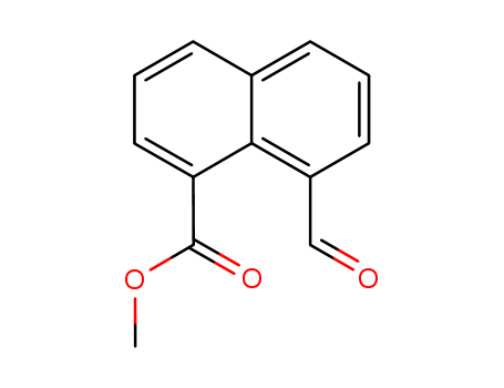 30934-48-6,methyl 8-formylnaphthalene-1-carboxylate,1-Naphthalaldehydicacid, methyl ester (8CI); Naphthalaldehydic acid, methyl ester (6CI); Methyl8-formyl-1-naphthoate; NSC 408579