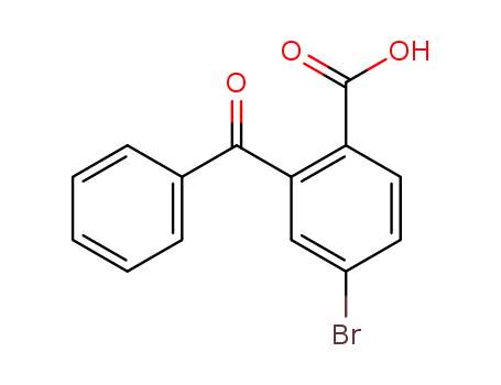 Molecular Structure of 412299-83-3 (Benzoic acid, 2-benzoyl-4-bromo-)