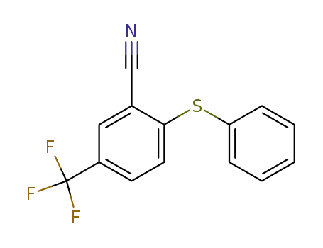 Molecular Structure of 52548-95-5 (2-CYANO-4-(TRIFLUOROMETHYL)DIPHENYLSULFIDE)