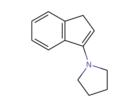 Molecular Structure of 31554-37-7 (Pyrrolidine, 1-(1H-inden-3-yl)-)