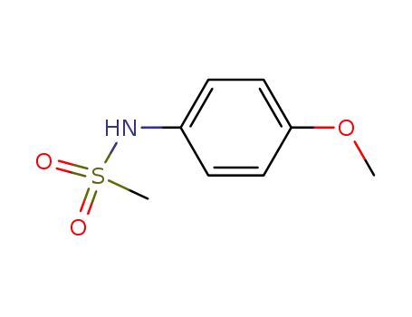 Molecular Structure of 4284-48-4 (Methanesulfonamide, N-(4-methoxyphenyl)-)
