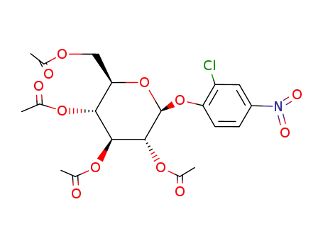 Molecular Structure of 35023-71-3 (2-CHLORO-4-NITROPHENYL-2,3,4,6-TETRA-O-ACETYL-BETA-D-GLUCOPYRANOSIDE)