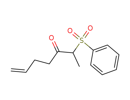 6-Hepten-3-one, 2-(phenylsulfonyl)-