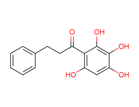 Molecular Structure of 126380-10-7 (1-Propanone, 3-phenyl-1-(2,3,4,6-tetrahydroxyphenyl)-)
