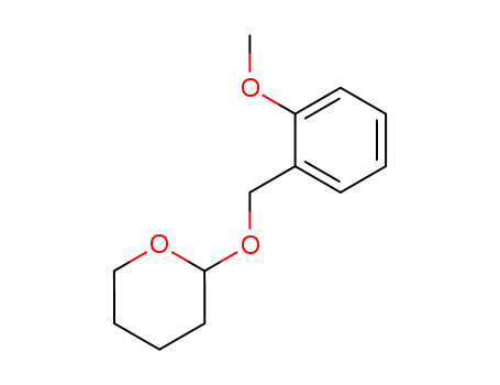 Molecular Structure of 18483-89-1 (2H-Pyran, tetrahydro-2-[(2-methoxyphenyl)methoxy]-)