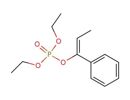 Molecular Structure of 10409-51-5 (Phosphoric acid, diethyl (1E)-1-phenyl-1-propenyl ester)