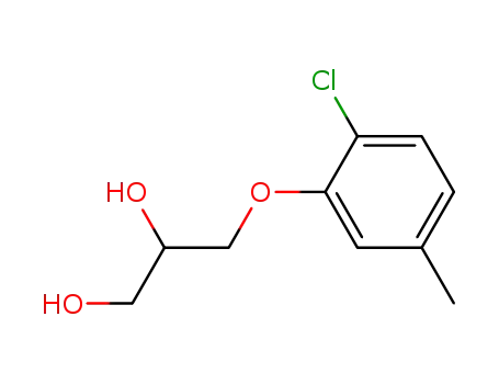Molecular Structure of 61396-68-7 (3-(2-chloro-5-methylphenoxy)propane-1,2-diol)