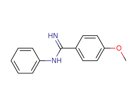 Molecular Structure of 4450-64-0 (Benzenecarboximidamide, 4-methoxy-N-phenyl-)