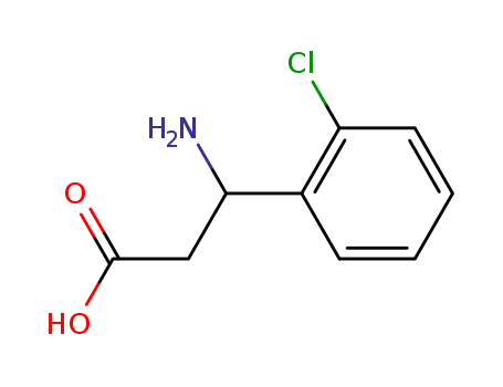 Molecular Structure of 68208-20-8 (3-AMINO-3-(2-CHLORO-PHENYL)-PROPIONIC ACID)